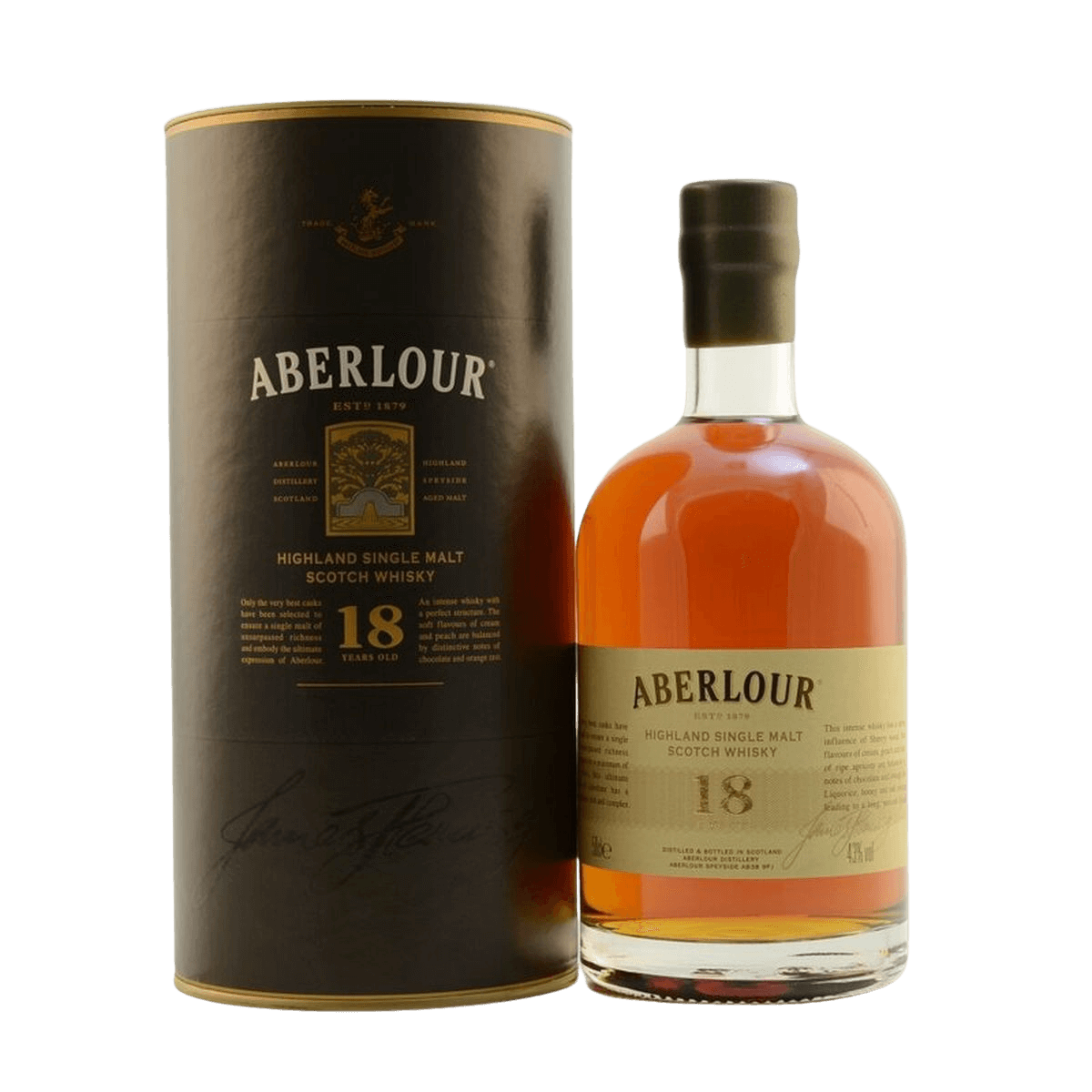 Aberlour 18 Y; 43 %vol.; 0,5 Liter